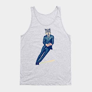 A dapper Wolf Tank Top